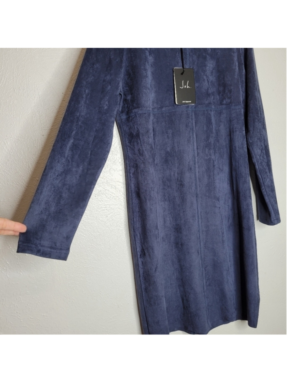 Anthro Joh Aurora Long Sleeved Tunic Dress in Navy Blue Women's Size Small - Picture 4 of 14